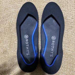 Black Rothy's Flats Size 10 GUC